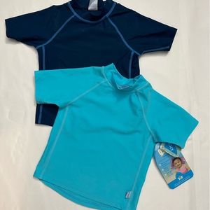 2 i play Rashguard Shirts - Navy & Aqua - 12-18 Months